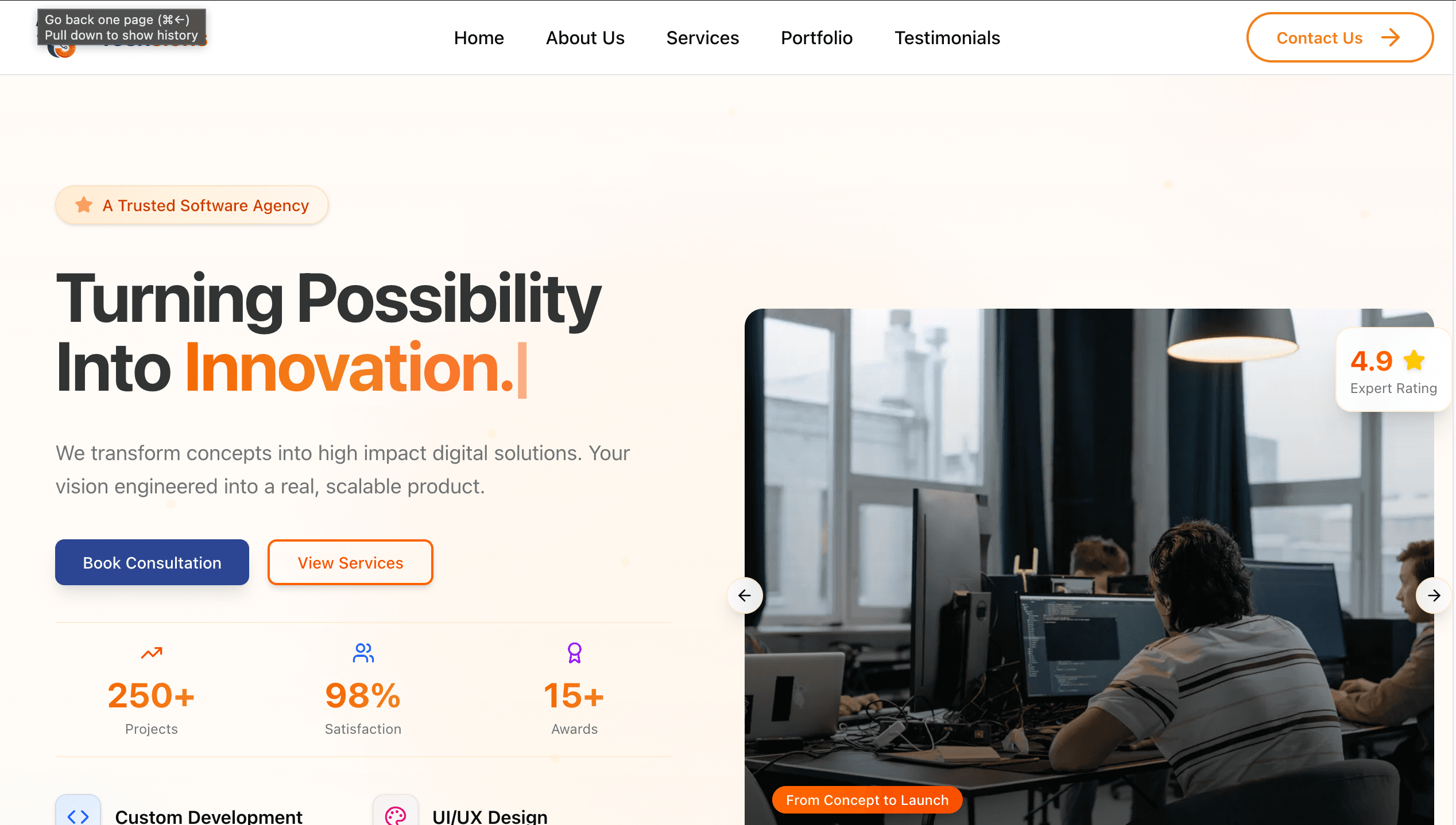 Techsions – Company Website
